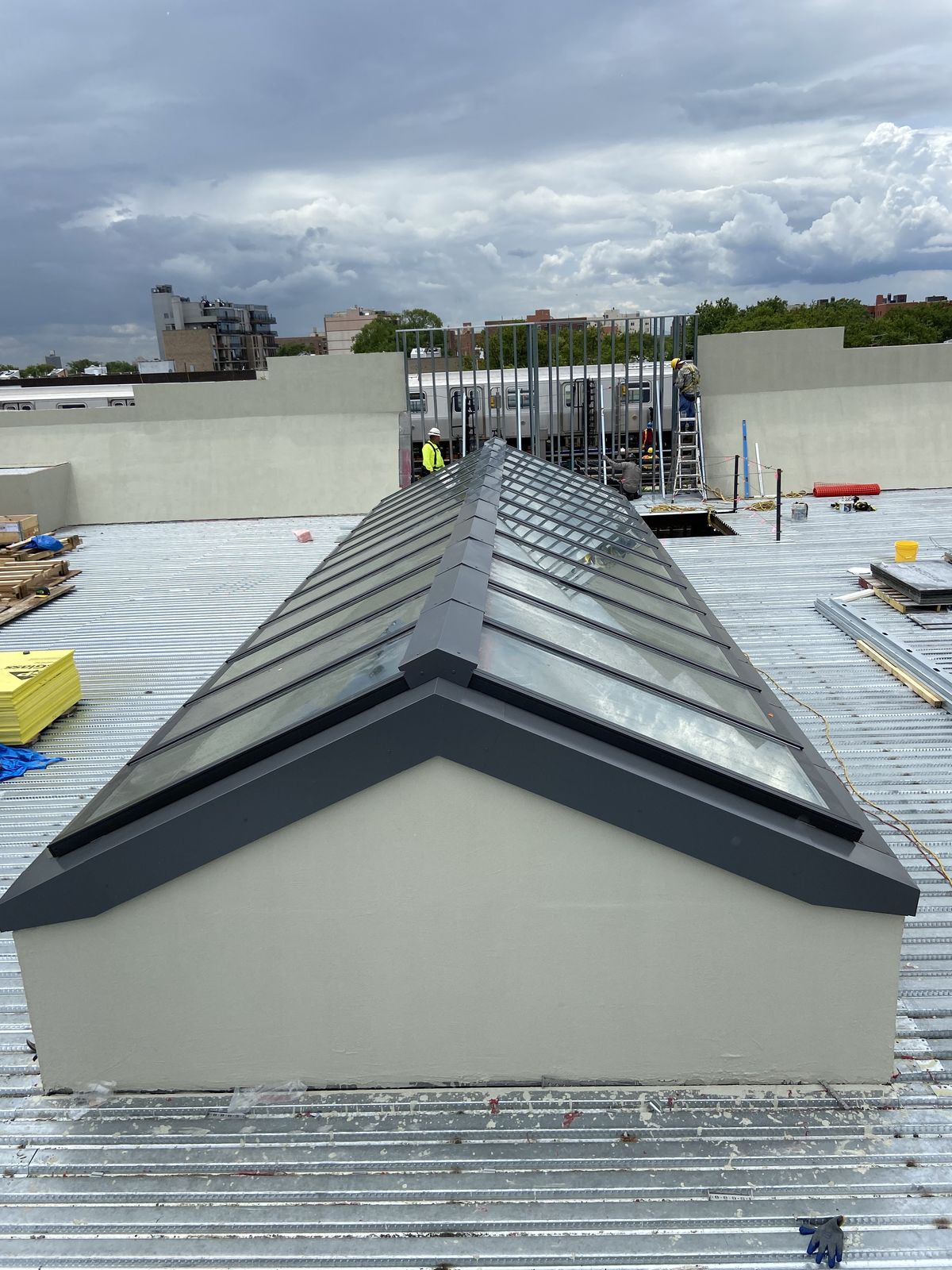 Commercial ridge system on metal deck — Coney Island