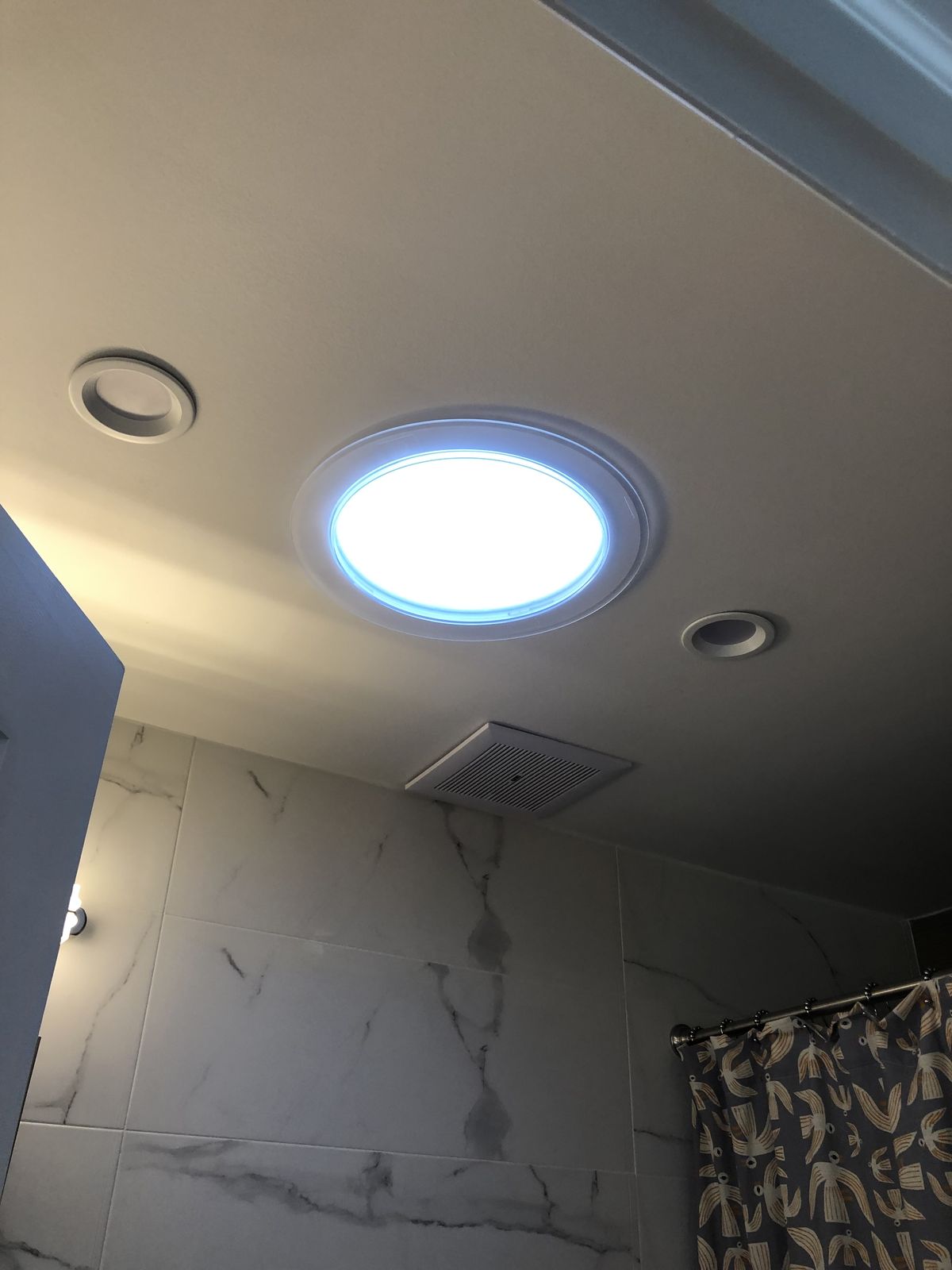 Sun Tunnel in a marble bath