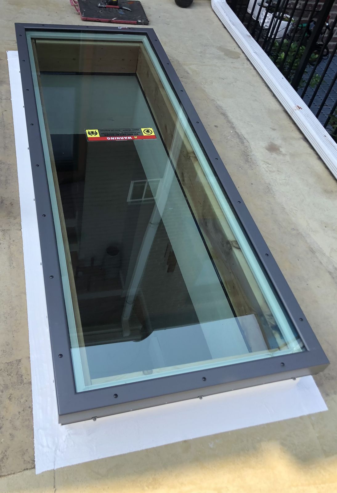 Custom fixed unit on a terrace